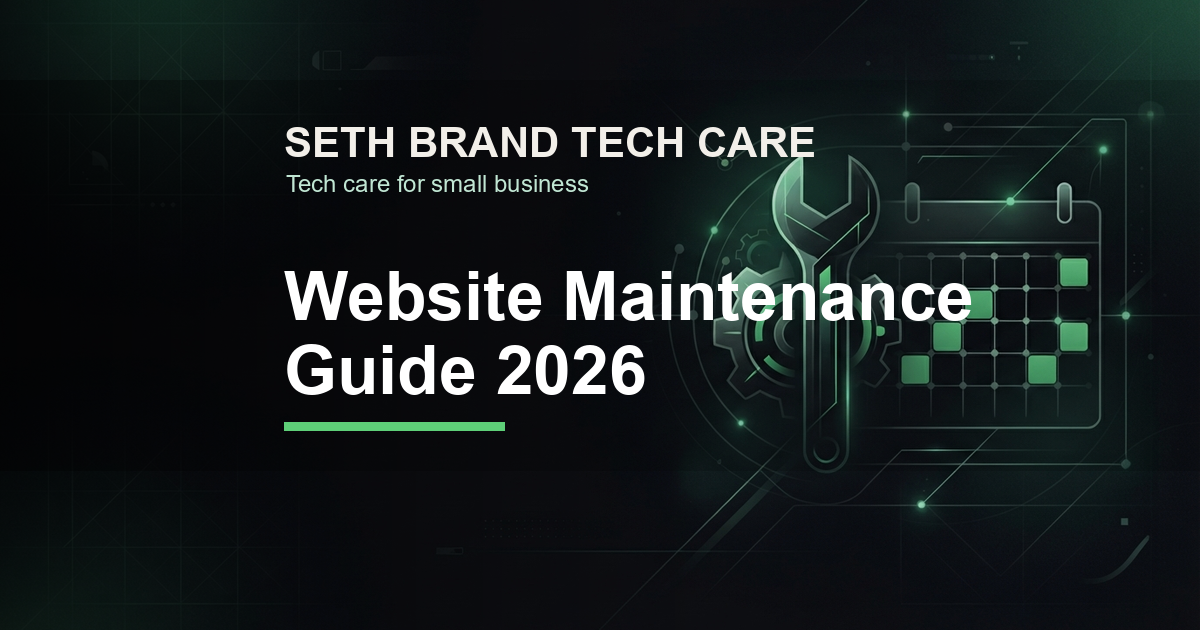 Preview image for Website Maintenance Guide 2026: Complete Strategy for Business Success