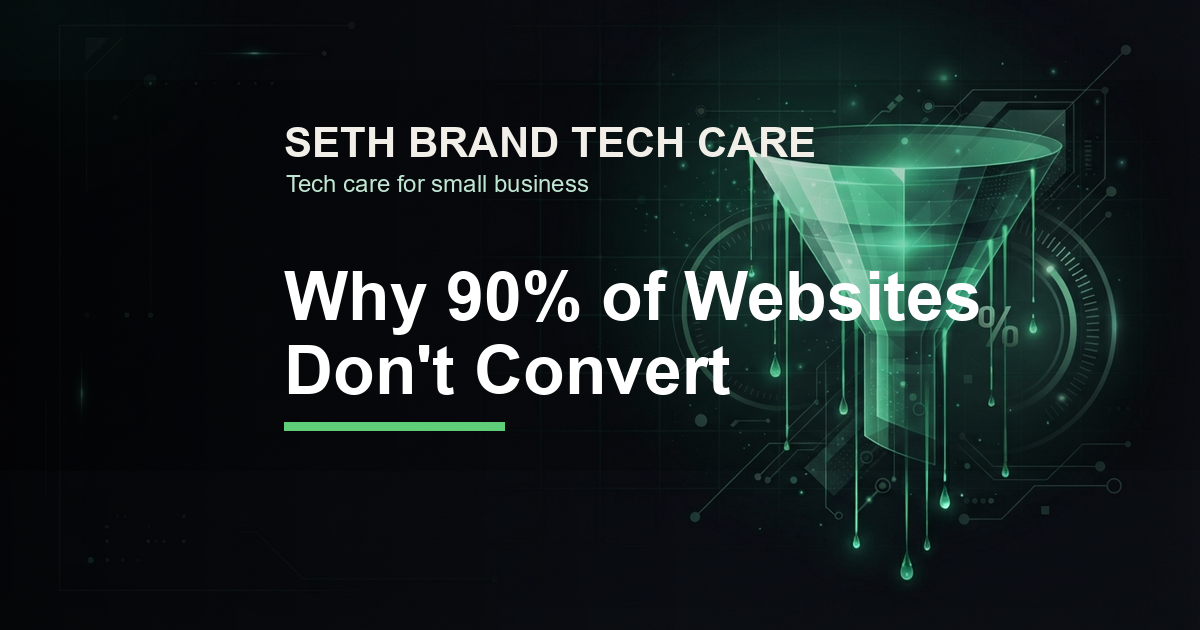 Preview image for Why 90% of Websites Don't Convert (And What Actually Works Instead)
