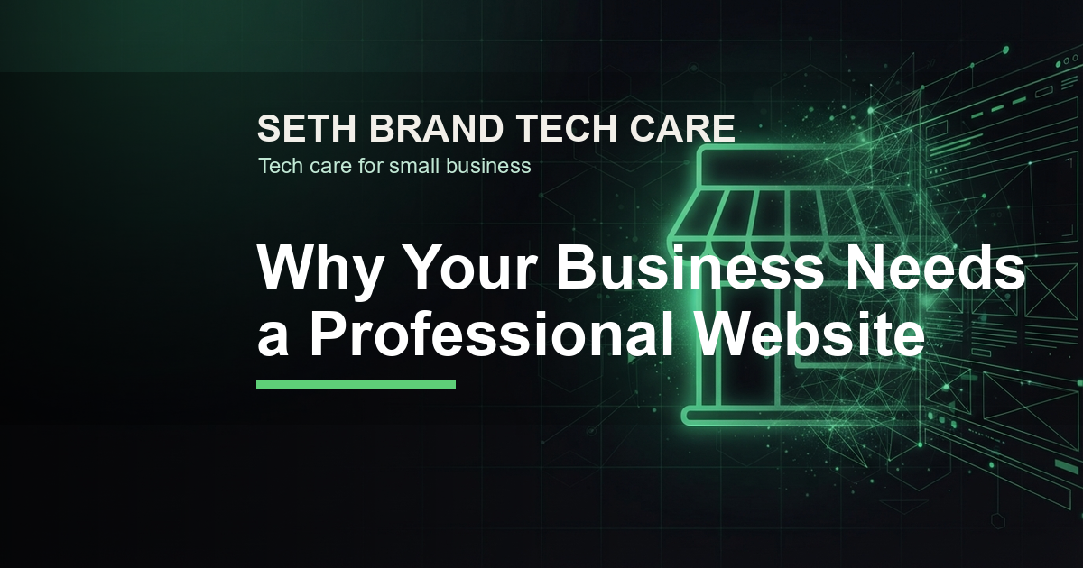 Preview image for Why Your Business Still Needs a Professional Website in 2026