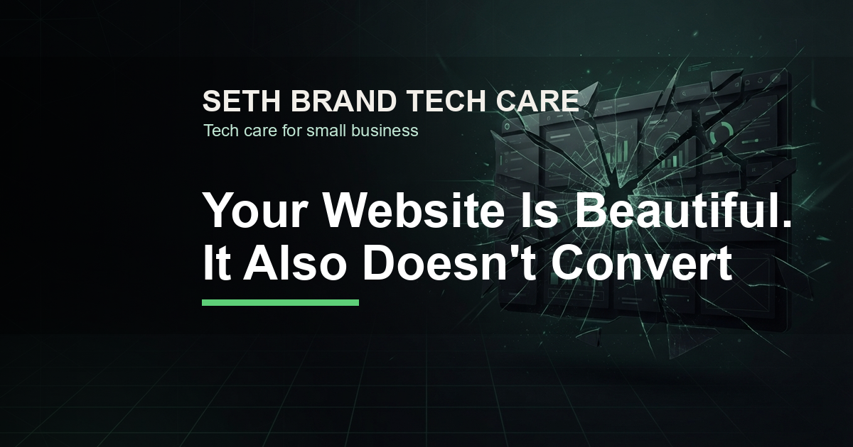 Preview image for Your Website Is Beautiful. It Also Doesn't Convert